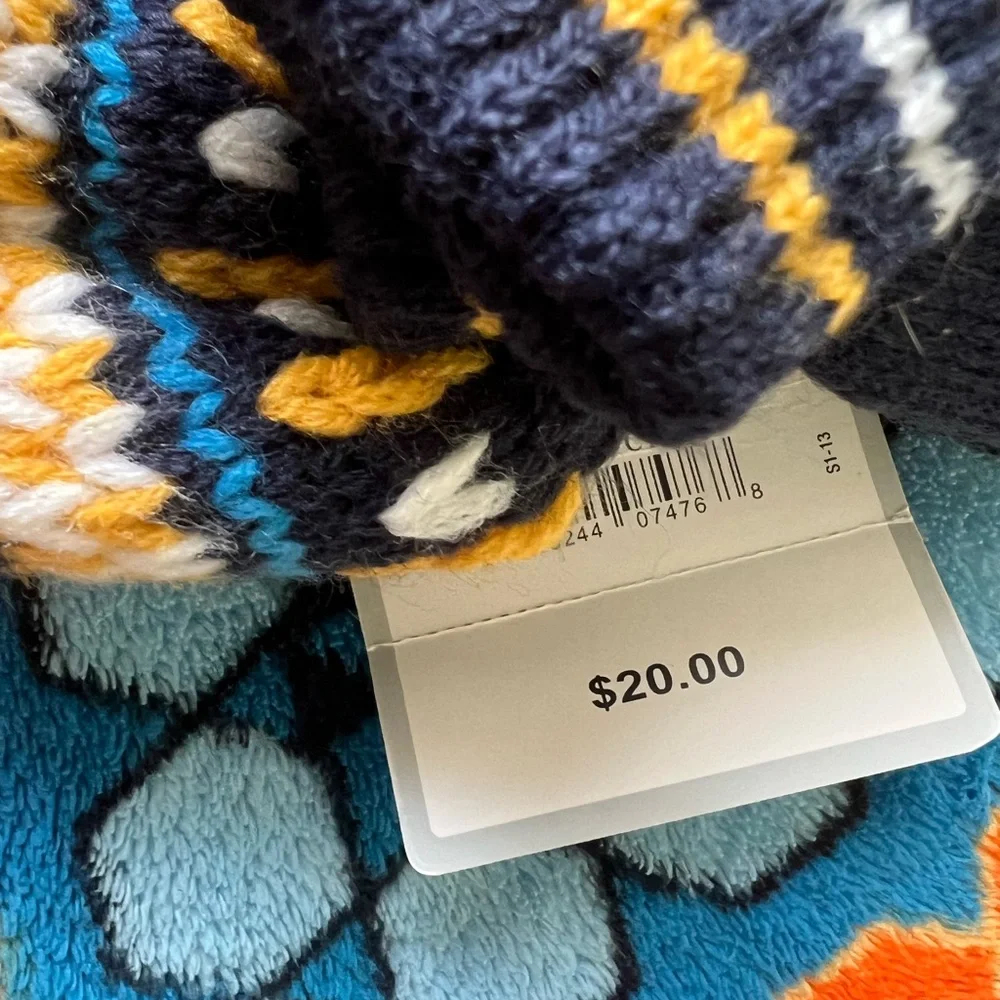 Carters Boys Fair Isle winter Hat & Mittens set NEW NWT